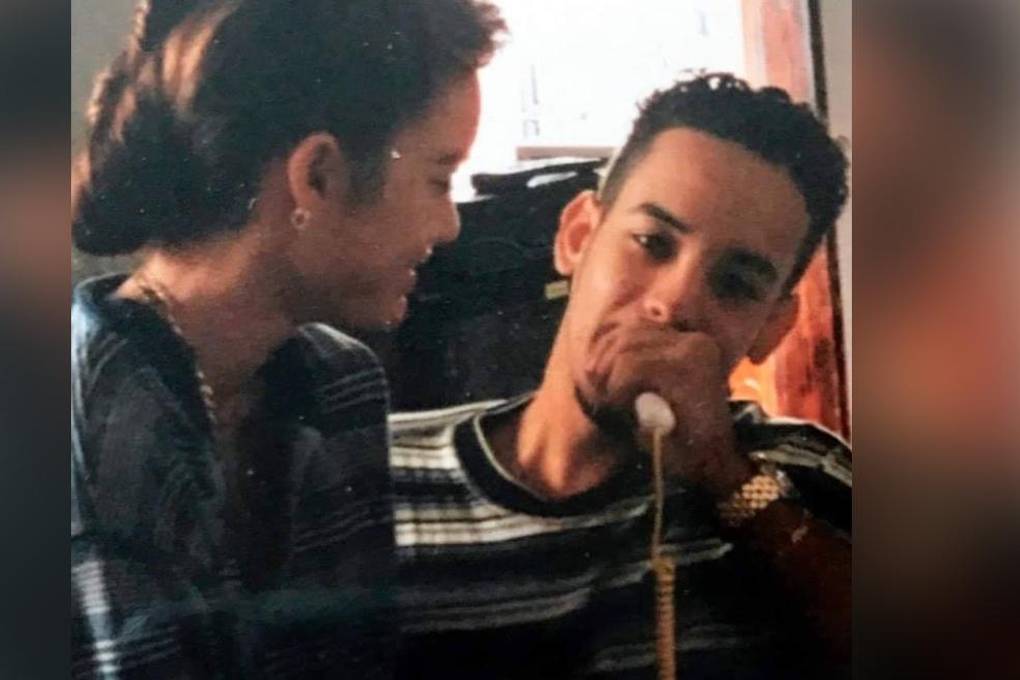 La pareja, en sus inicios. 