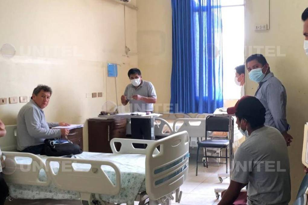 Audiencia en el hospital de Villa Tunari