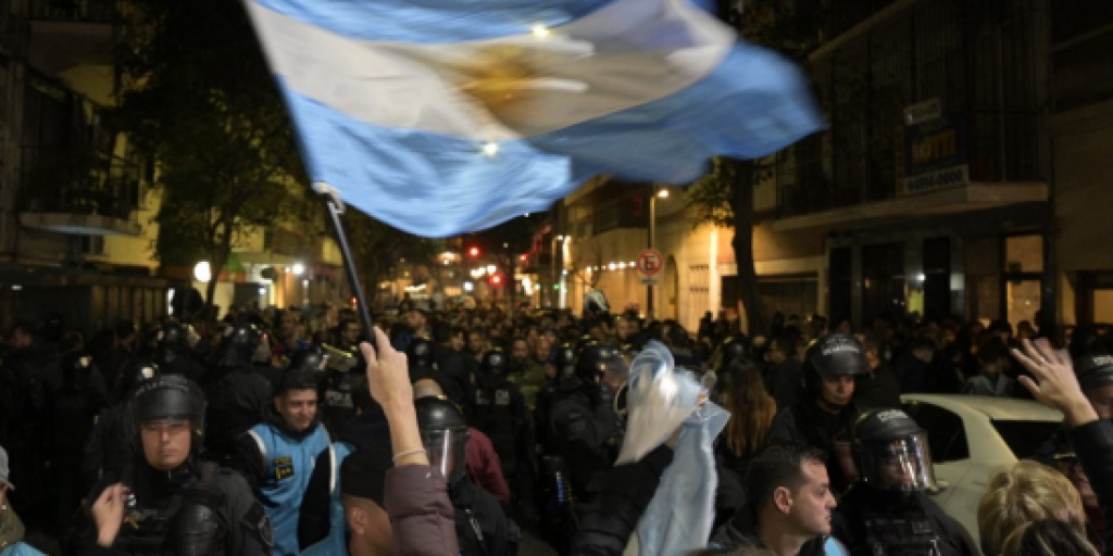 Manifestaciones en Argentina (Foto: AFP)