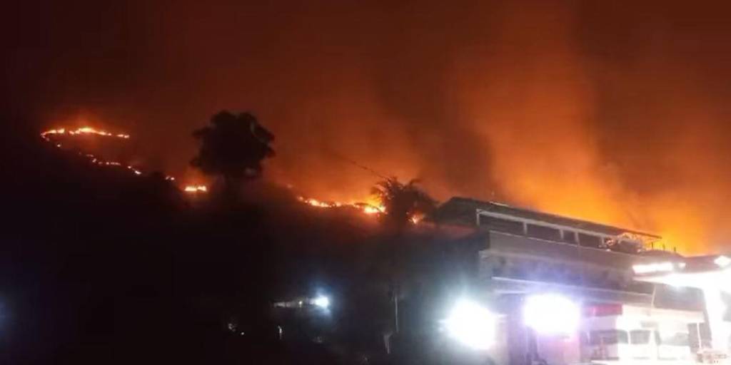 Incendio municipio de Guanay.
