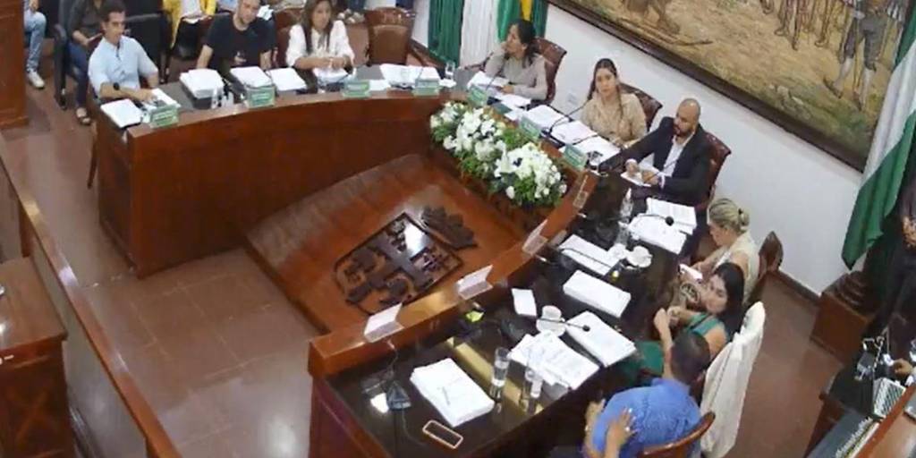 Sesión del Concejo Municipal cruceño.