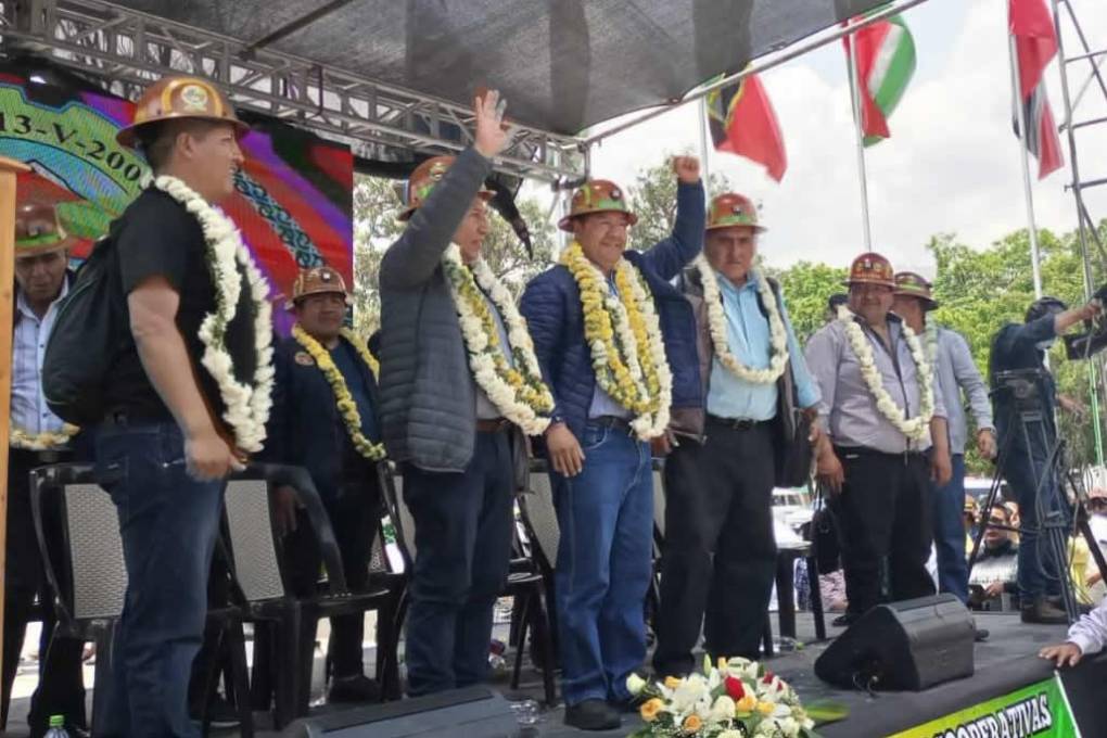 El presidente participó de un acto con mineros en Cochabamba
