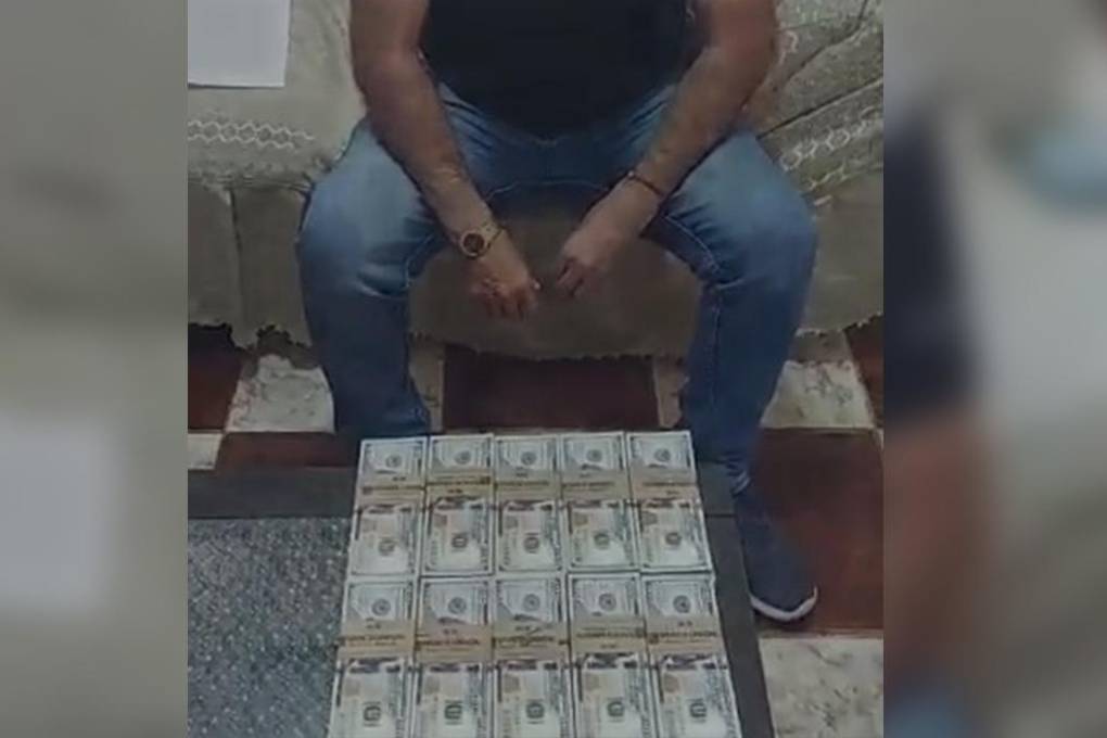Aprehenden a hombre tras exhibir miles de dólares en un video; presumen vínculos con narcotráfico
