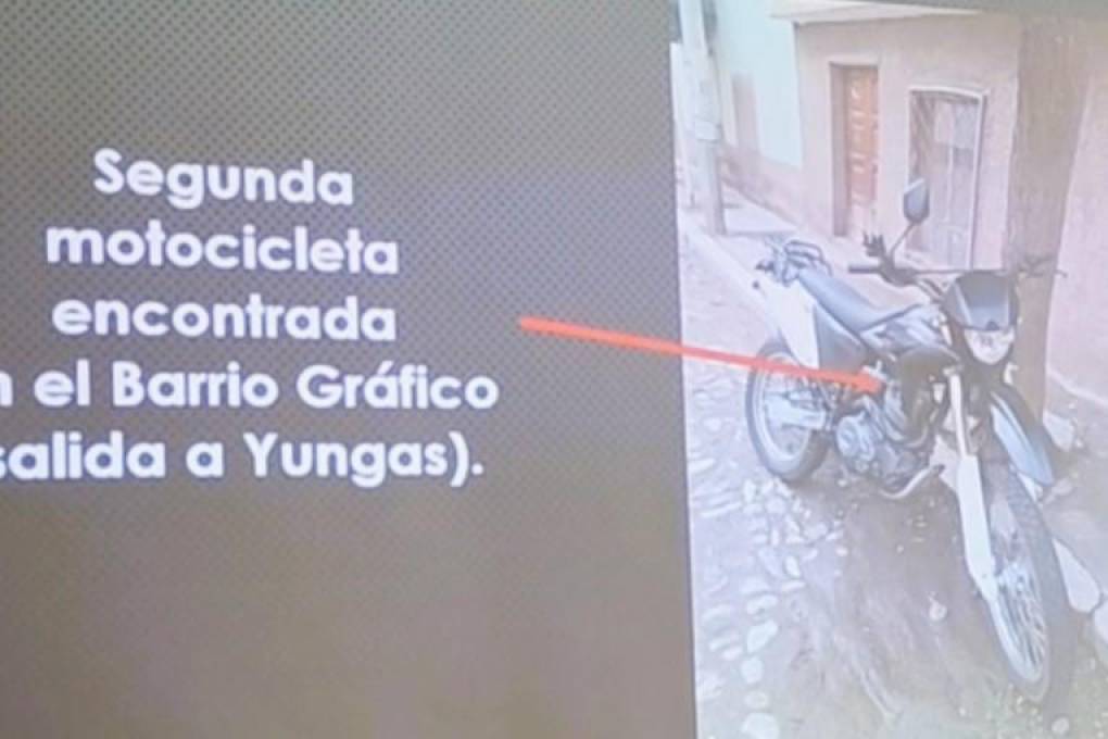 La motocicleta hallada en el Barrio Gráfico que se usó en la fuga del reo brasileño.