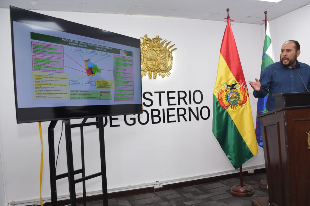 La autoridad explicó que son 15 los puntos de bloqueo los que se registran en Cochabamba