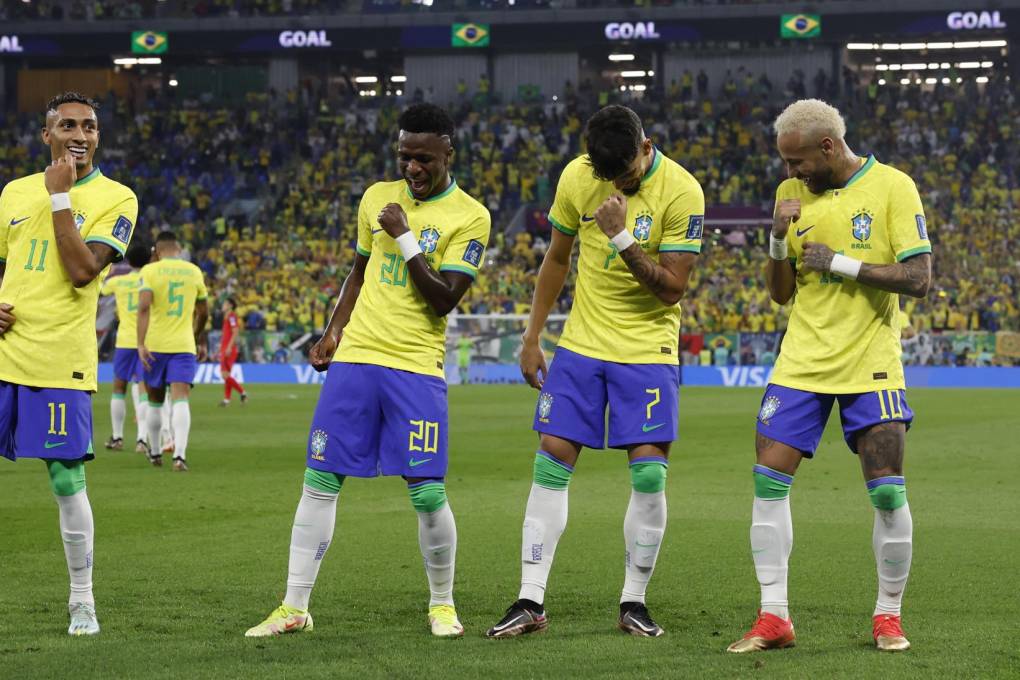 Los bailes de Brasil tras la goleada a Corea del Sur 