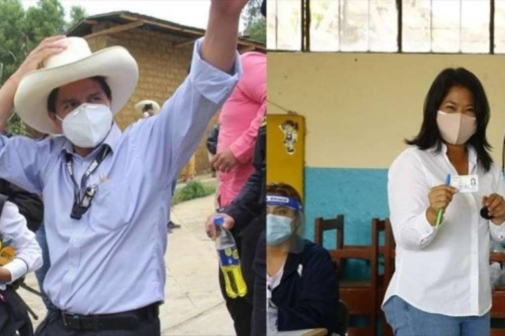 Izquierdista Castillo supera a Keiko Fujimori en sondeo para balotaje en Perú