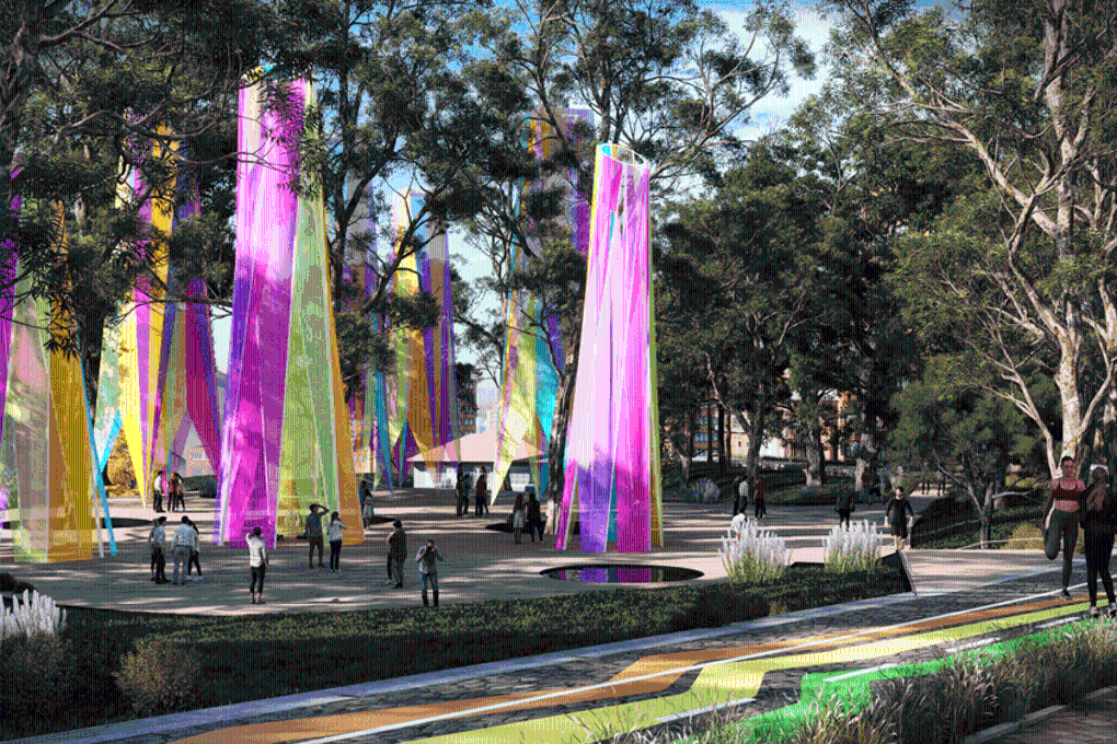 Imagen en 3D del Parque Lineal Metropolitano