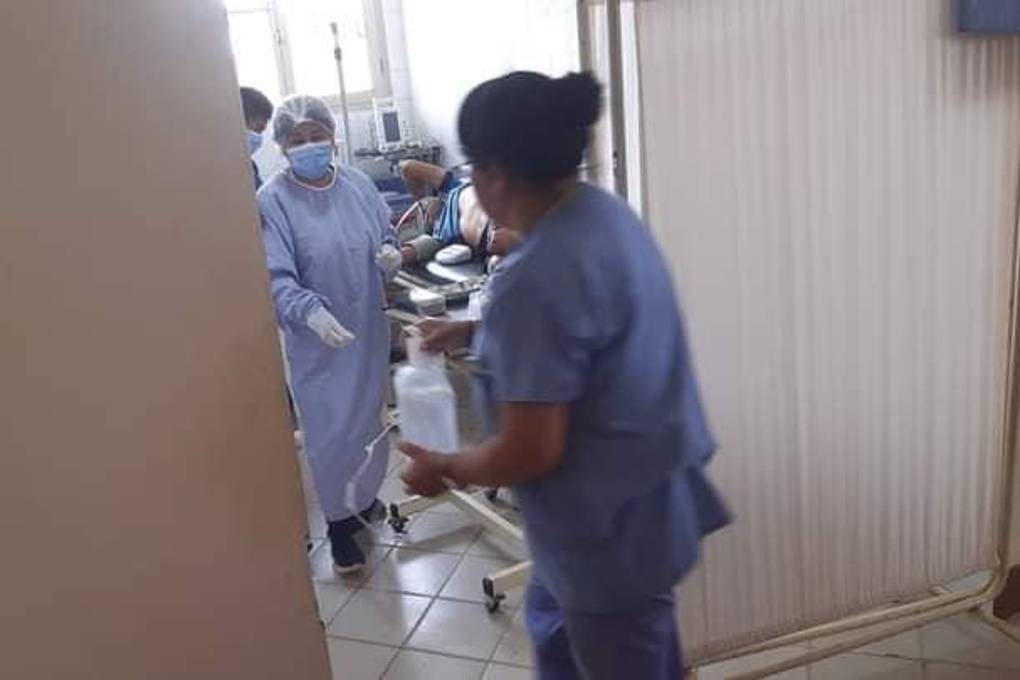 Los heridos fueron evacuados al hospital de Apolo