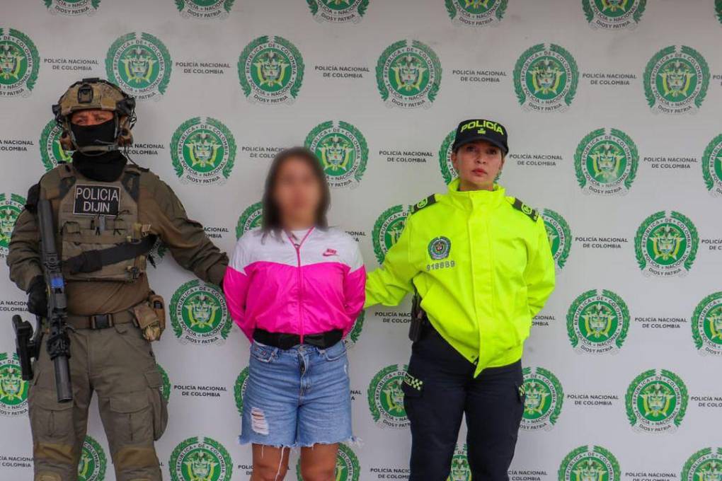 La Policía de Colombia difundió imágenes de la detención