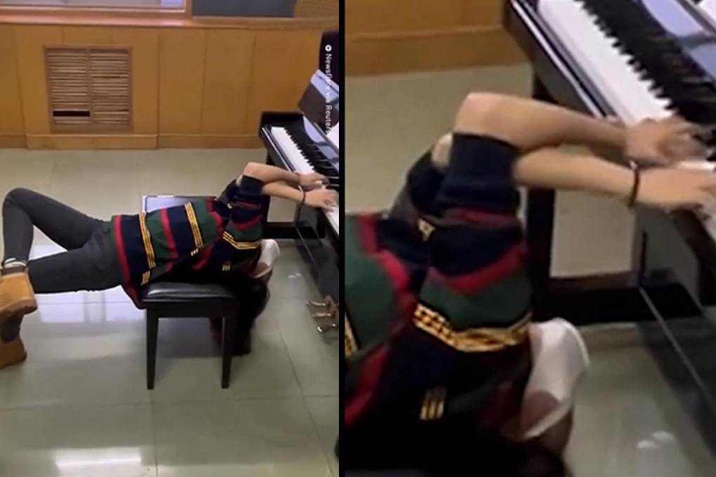 Shen es una niña que encontró una nueva forma de tocar el piano