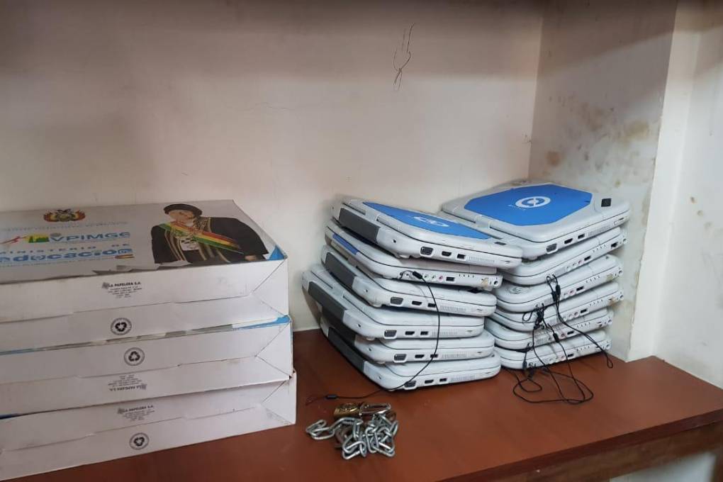 Este es el lote de computadoras que están en la unidad educativa