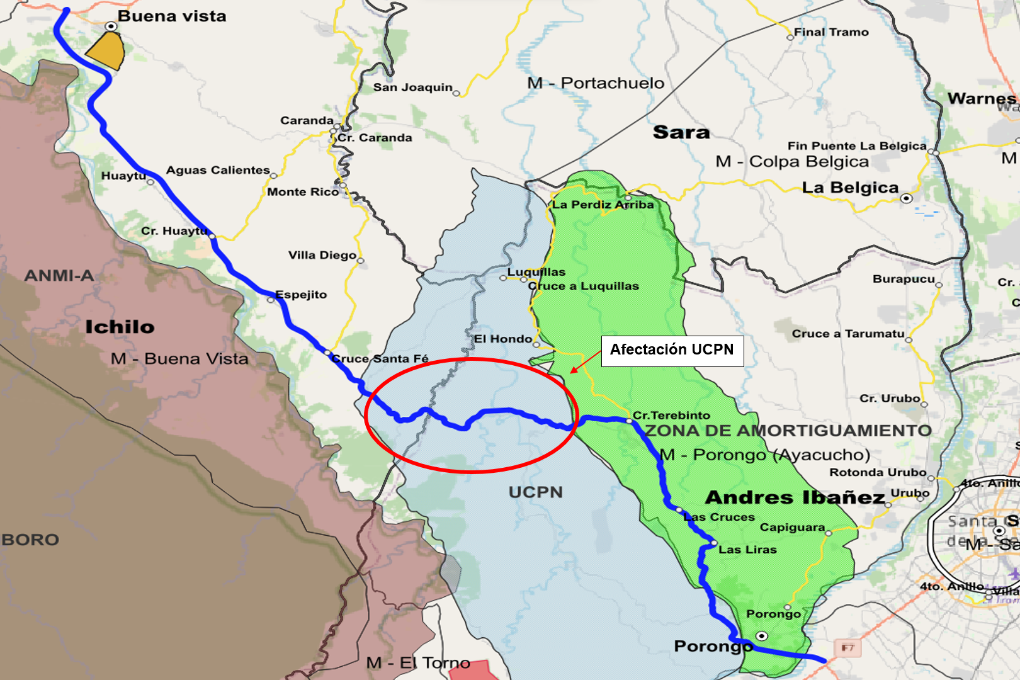 Este es el trazo que defiende la ABC y que la Gobernación rechaza