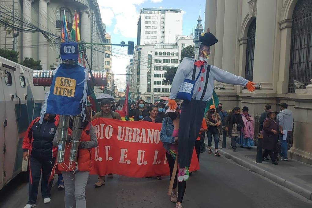La marcha recorrió calles de La Paz 