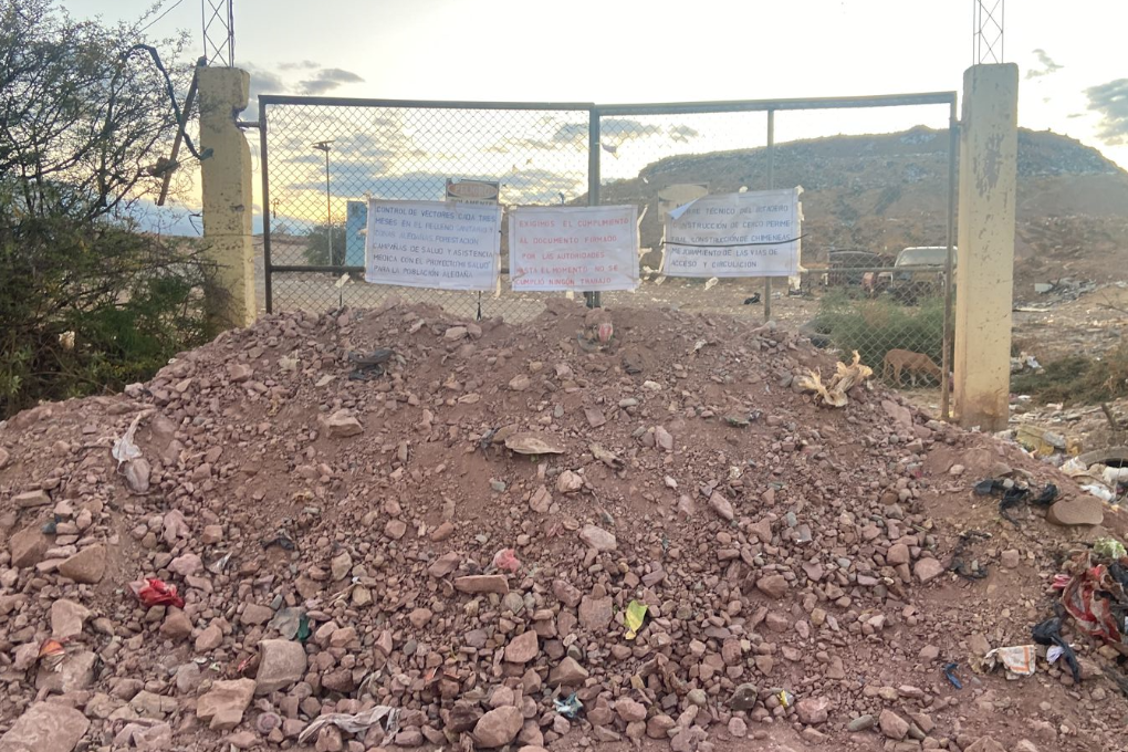 El ingreso al botadero se encuentra cerrado