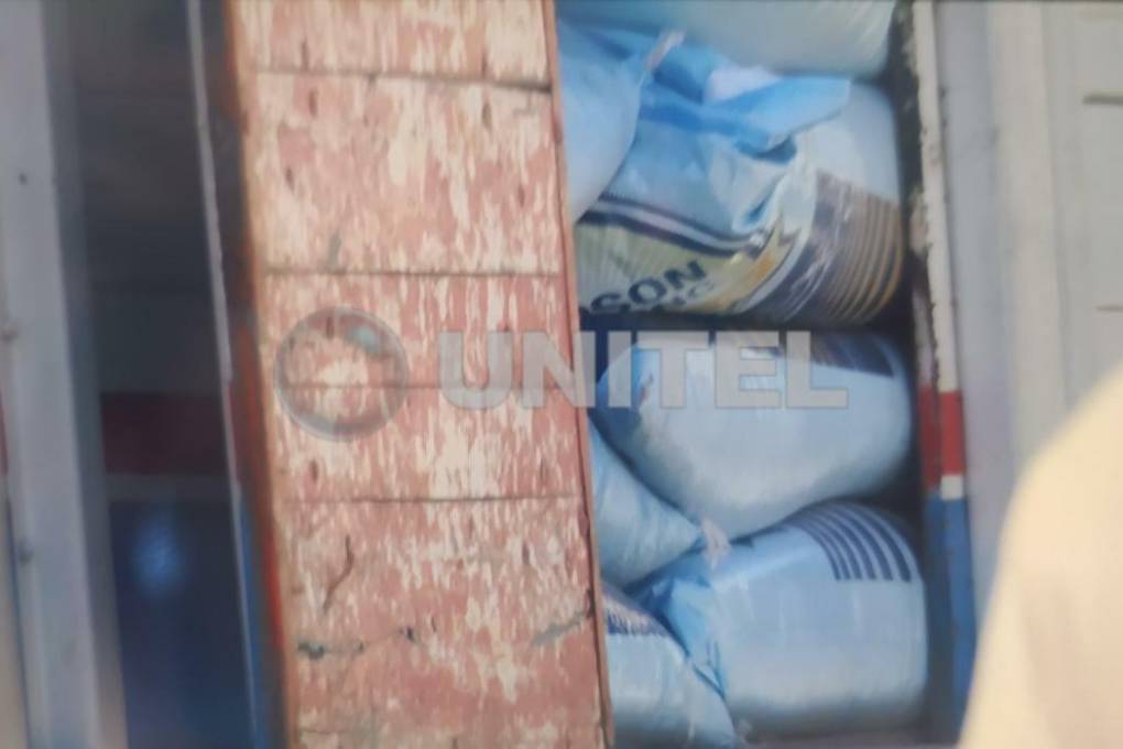 Este material estaba en bolsas de yute