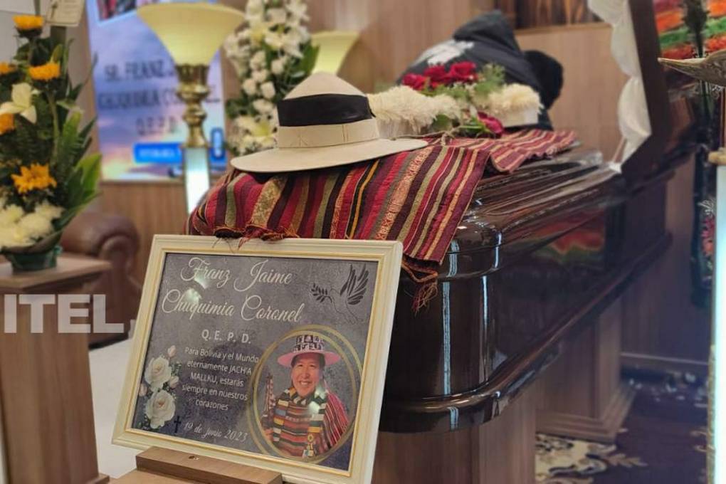Velatorio de Franz Chuquimia, líder y fundador de Jach’a Mallku