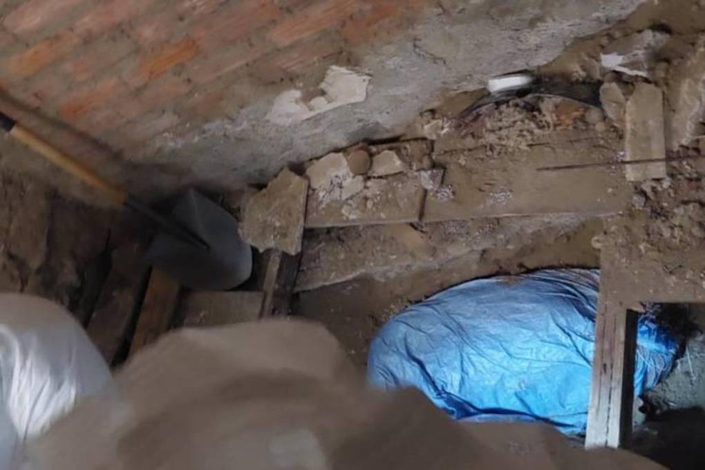 El cuerpo estaba dentro de una bolsa yute y enterrada