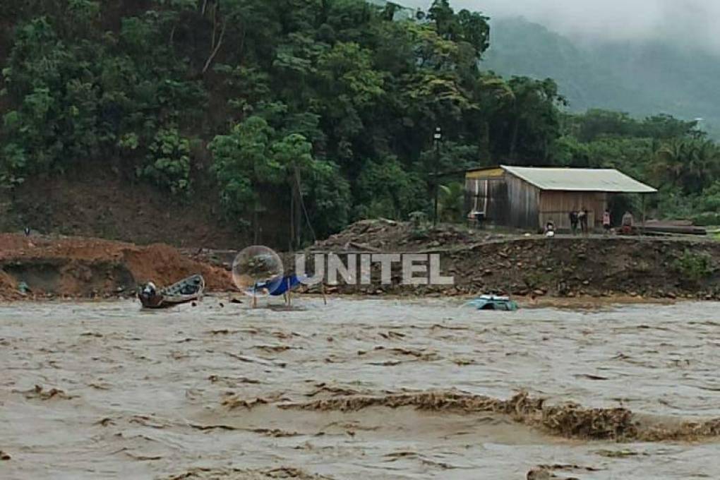 El caudal del Río Mapiri provocó destrozos en este municipio paceño