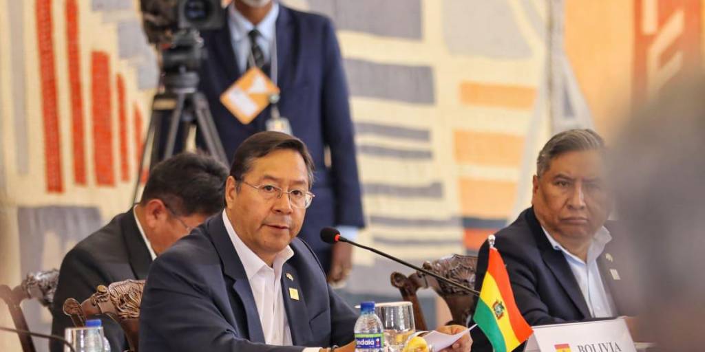 Luis Arce Catacora, presidente de Bolivia en la Cumbre en presidente en Brasil