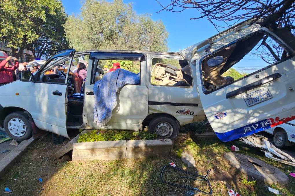 El vehículo Noah fue el más afectado