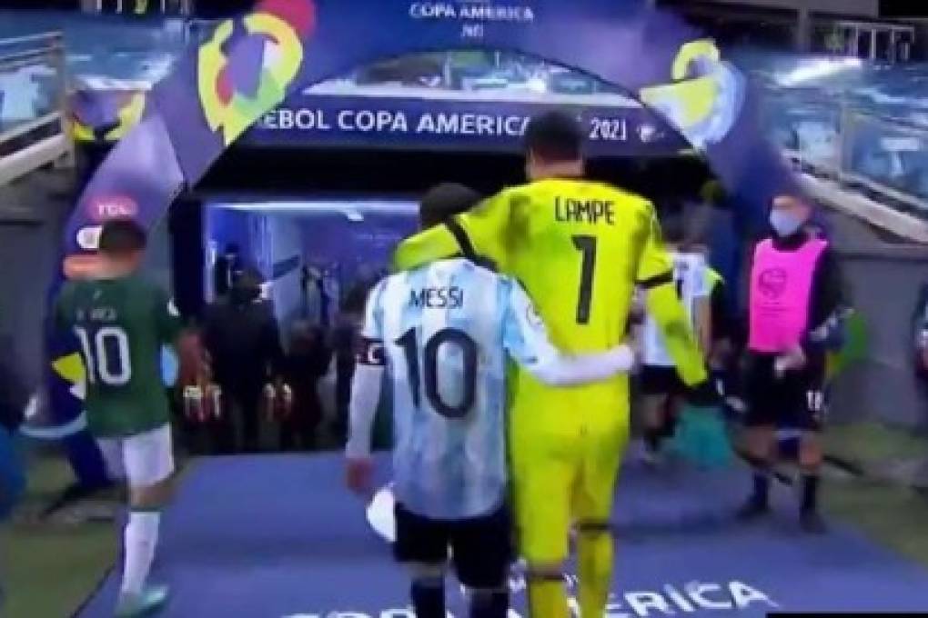 La foto de Lionel Messi y Carlos Lampe que se viralizó en la Copa América