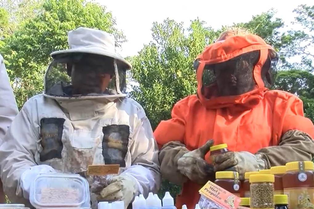 Apicultores de Porongo exhiben sus productos hechos en base a miel