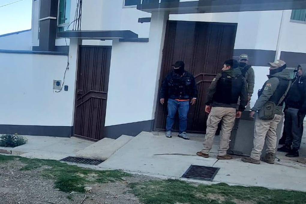 Operativo en la zona de Achumani