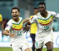 Festeja la selección de Senegal