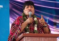 Morales al dar inicio al Congreso del MAS