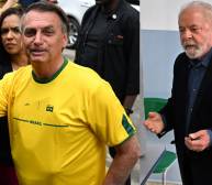 Bolsonaro (iz) y Lula (dr) se enfrentan en las urnas