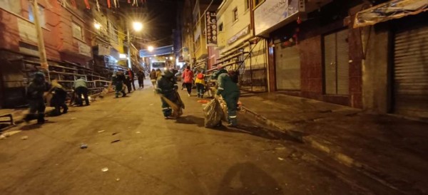 El Gran Poder dejó 59 toneladas de basura en las calles de La Paz
