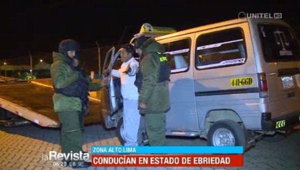 Chofer es detenido por conducir ebrio y faltar respeto a la autoridad