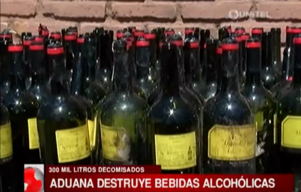 La Aduana Destruyó 300 Mil Litros De Bebidas Alcohólicas De Contrabando 9075