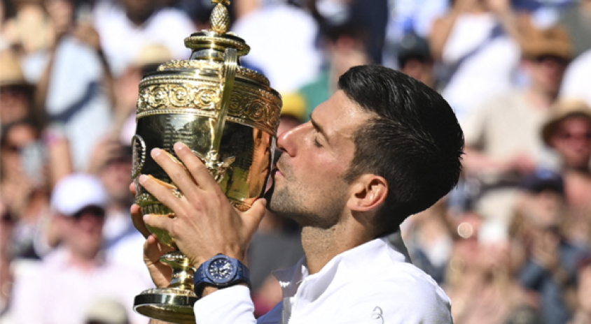 Djokovic se consagró campeón del Grand Slam. Foto: AFP