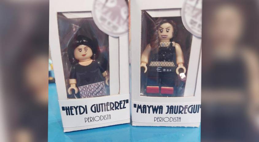 Heydi y Maywa fueron personificadas en muñecos lego