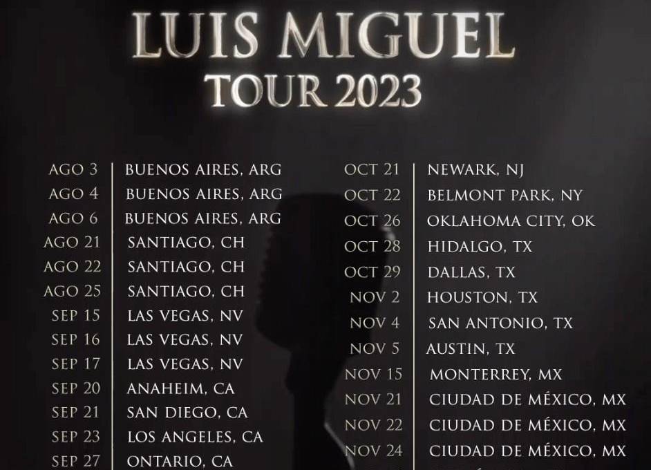 Lista de conciertos de Luis Miguel